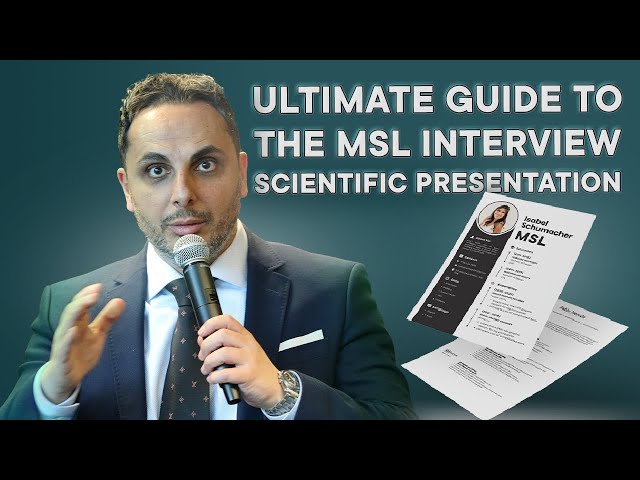 Step by Step Guide how to build a medical science liaison presentation for your MSL interview!PT.1