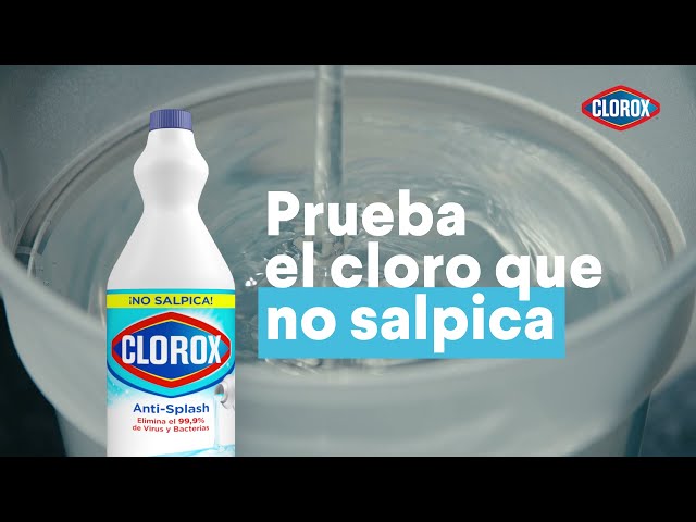 Try Clorox® Anti-Splash, the bleach that DOESN'T SPLASH!