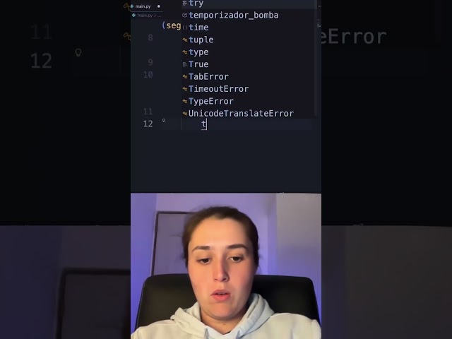Temporizador con python de cuenta regresiva con bomba que explota