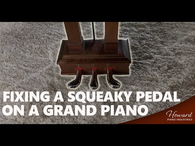 Fixing A Squeaky Pedal On A Grand Piano - Piano Repair I HOWARD PIANO INDUSTRIES