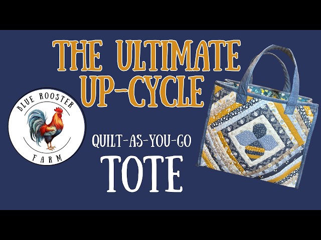 Quilt-As-You-Go Tote: How to Up-cycle a Reusable Shopping Bag (No Pattern!)