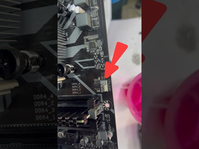 Where does the CPU fan fit on the motherboard?