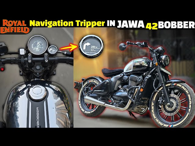 ROYAL ENFIELD Navigation Tripper On JAWA 42 BOBBER 🤐| Everyone Said It Won’t Work… But We Did It! 😎