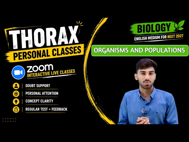 Organisms and Populations 05 | Class 12 Biology | NEET 2027 | English Medium #neet2027 #NEET #mbbs