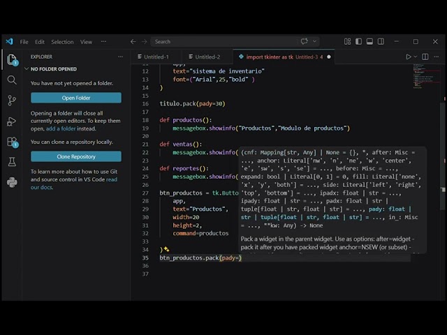 Sistema de Inventario en Python | Parte 1 | Interfaz Gráfica con Tkinter