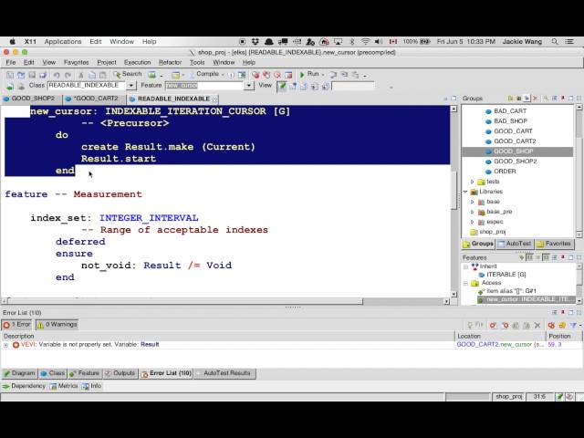 An Example with Shop, Cart, and Orders (2) Iterator Pattern