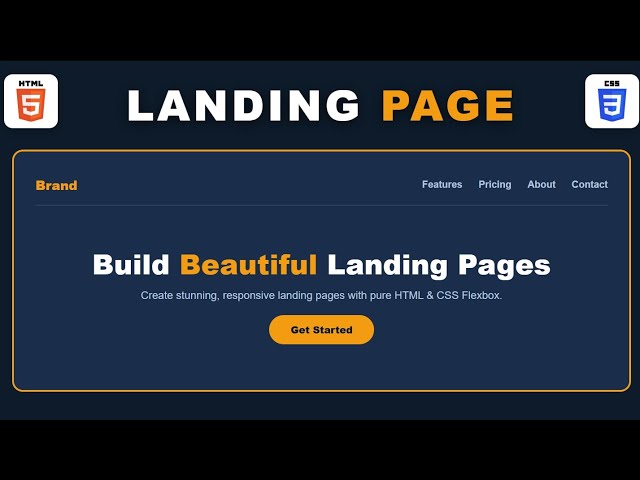 Landing Page HTML CSS - Build a Responsive Flexbox Layout 