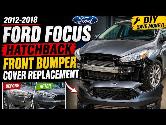 2012-2018 Ford Focus Hatchback Front Bumper Cover Replacement