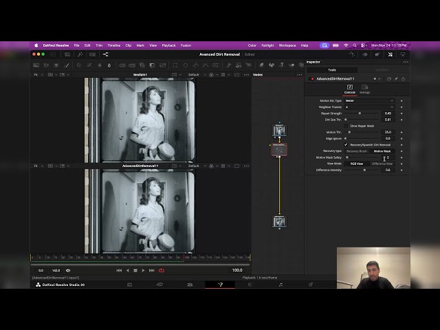 Advanced Dirt Removal – Film Restoration Macro for DaVinci Resolve & Fusion