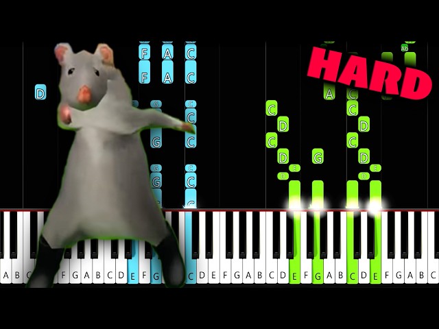Dancing Rat Meme - HARD Piano Tutorial