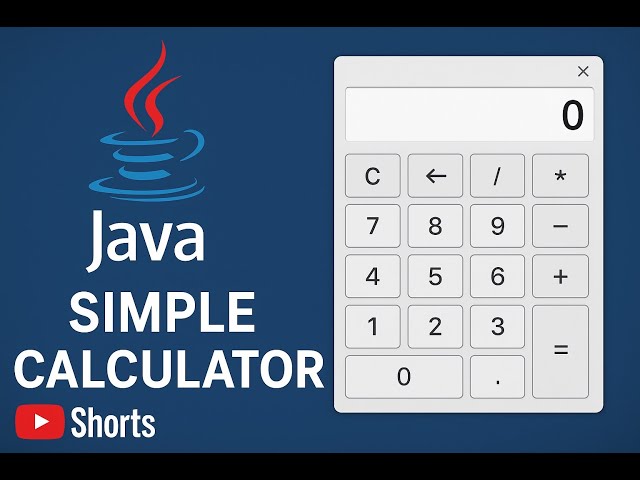 🔢 Simple Calculator in Java using Switch | Beginner Tutorial