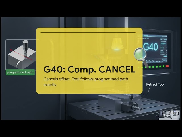 CNC G-Code G40 G41 G42