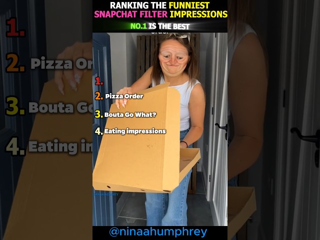Ranking The Funniest Snapchat Filter Impressions ✨(NEW)