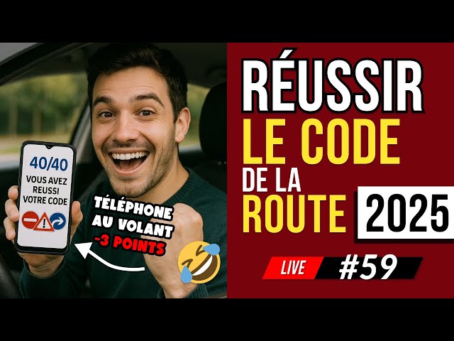 🚦Code de la Route 2025🚦 Révision Examen QCM QUIZ [59]