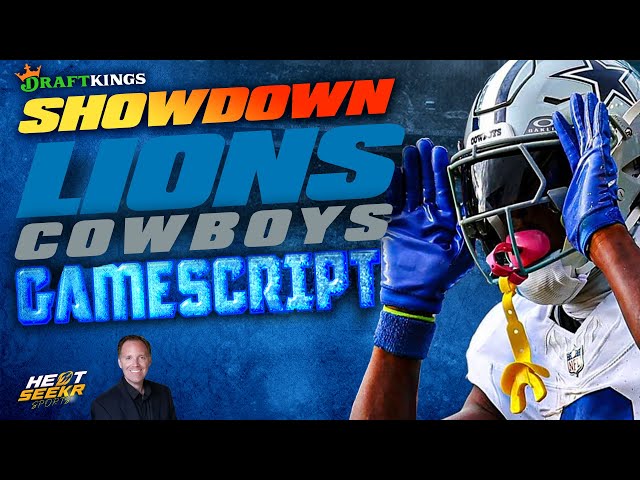 LION vs COWBOYS Gamescript | TNF Thursday Night DraftKings SHOWDOWN Strategy | 2025 NFL Week 14