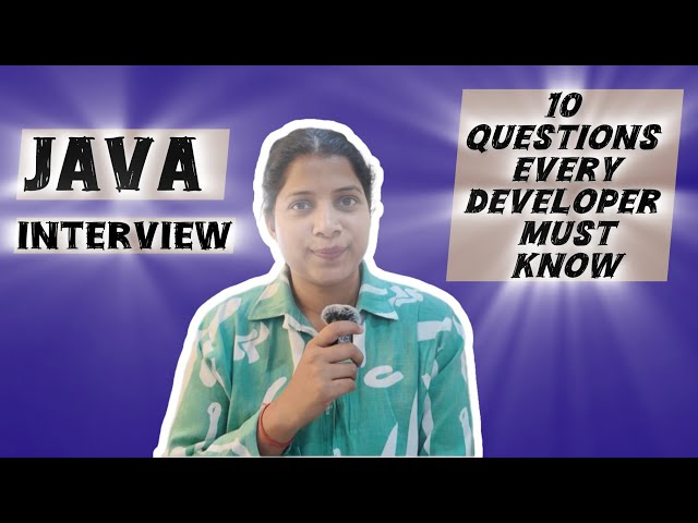 Java Interview Prep Part 1 — Core Java Questions Every Developer Must Know