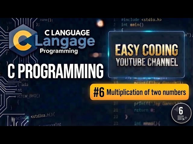 Multiplication of two numbers using c| #coading #trending 