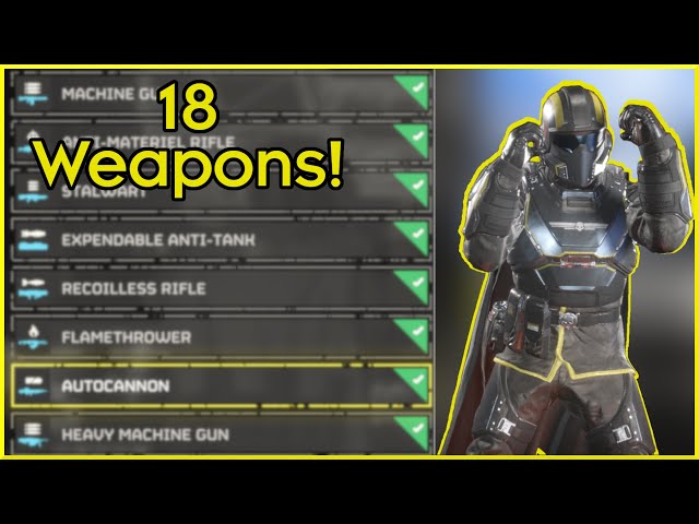 Ranking Every Support Weapon In Helldivers 2