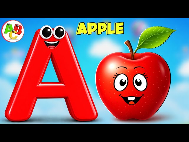 ABC Song for Kids | A is for Apple | Learn ABC Alphabet A to Z | Phonics Song for Toddlers 