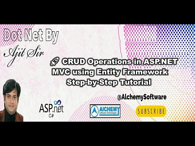 CRUD Operations in ASP.NET Core MVC using Entity Framework