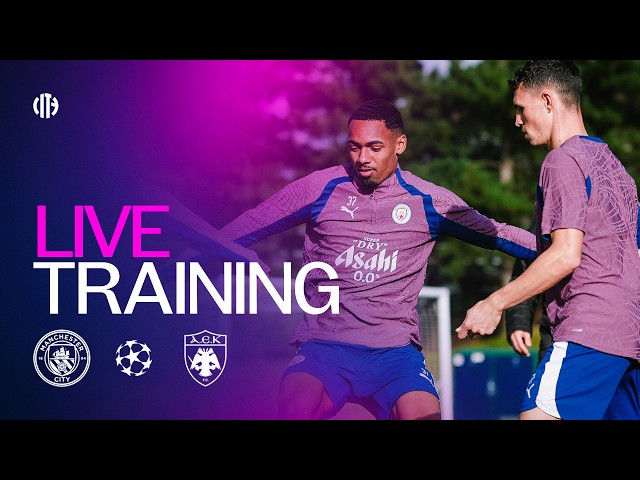 LIVE TRAINING! | Man City v AEK Athens | Champions League