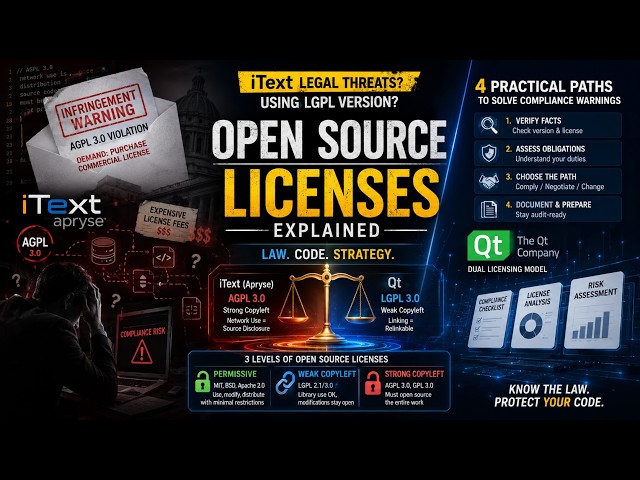When Open Source Goes Commercial: The iText & Qt License Disputes Explained