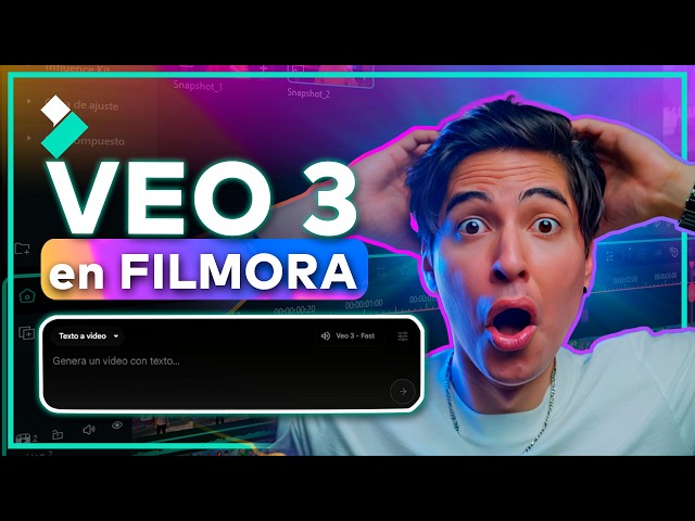 ¡Así se Hacen VIDEOS con VEO 3 en Filmora! (Crea VIDEOS con IA en Minutos)