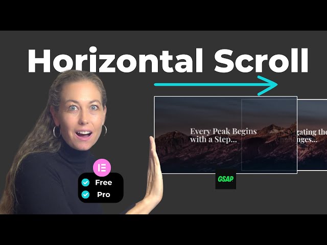 Ultimate Elementor Horizontal Scroll Tutorial: Free & Pro (Step-by-Step 2024)
