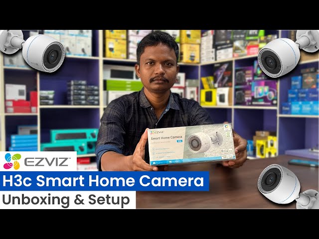 ✨EZVIZ H3c Smart Bullet Camera | Unboxing & Mobile Setup in தமிழ் 💥