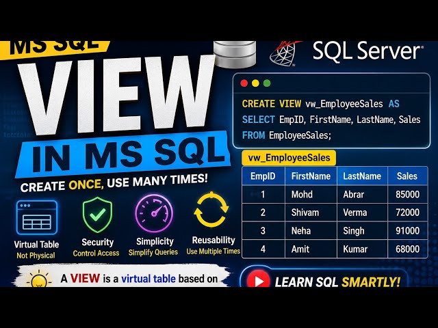View in MS SQL Explained with Examples