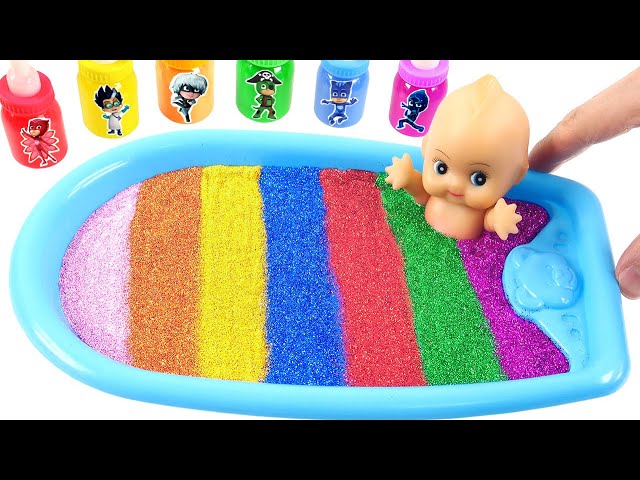 Satisfying Slime Video l How to Make MagicTubs WITH Mixed Slime IN Clay Sailing Vessels Cutting ASMR