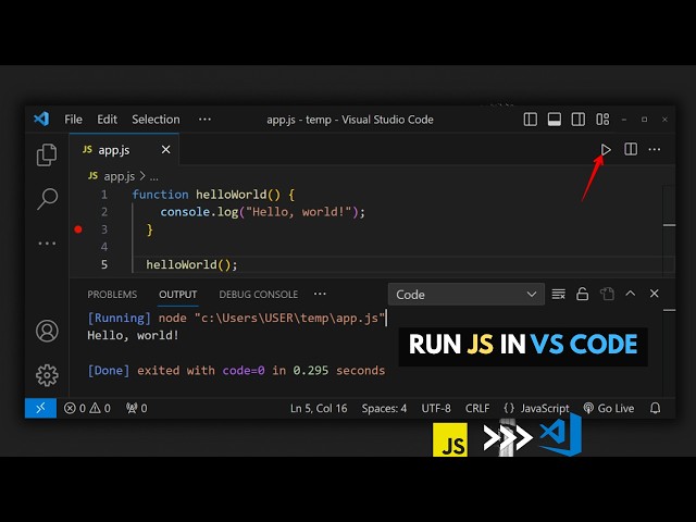 How to Run JavaScript in Visual Studio Code (VS Code) || Run JavaScript in VS Code in 3 Minutes