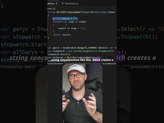 5000x Faster String Concatenation #csharp #dotnet #coding