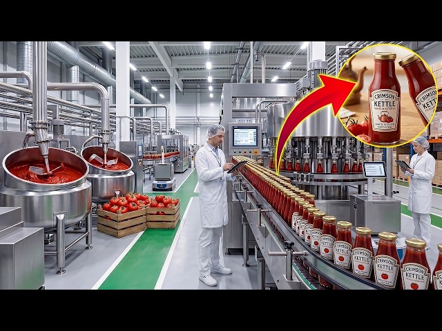 Production Process Of Premium Ketchup You Never Knew | factory automation