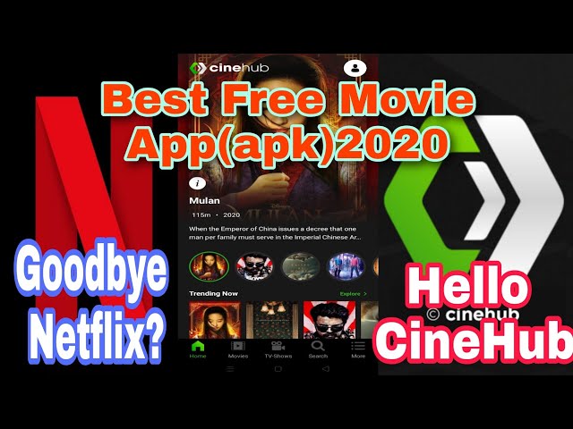 Best Free Movie App 2020//GoodBye Netflix, Hello CineHub