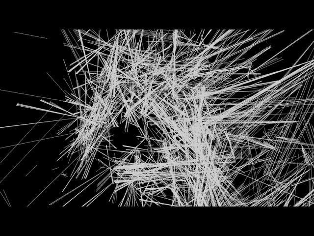 Audio Visual "Particle becoming a line"