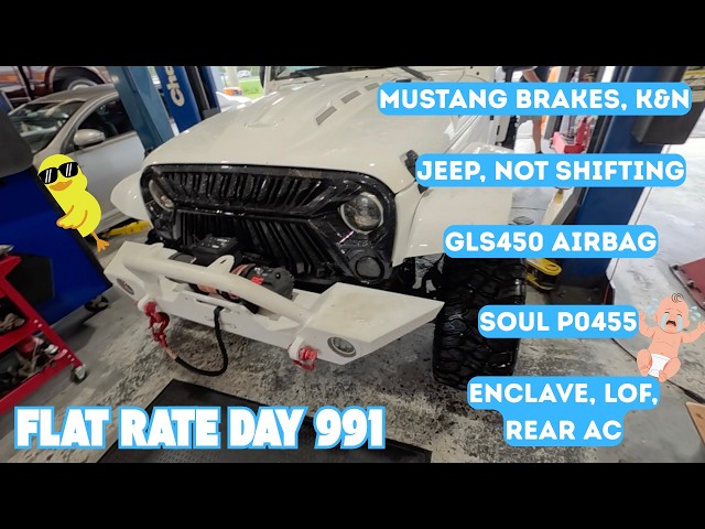 Mustang Brake defect. Mercedes Airbag Module. Enclave Rear AC. Soul P0455. Jeep Shifter. F/R DAY 991