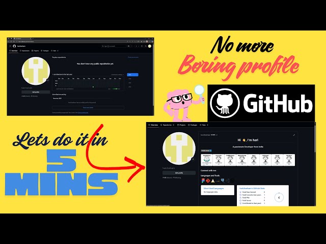 How to Make GitHub Profile Look Professional 💻🔥 | Before & After Transformation