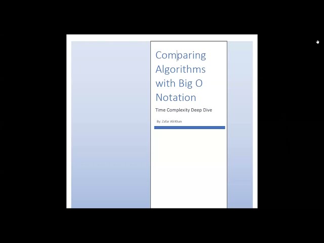 Big O Notation | Time & Space Complexity | Synthetic AI Version | A Level | By ZAK