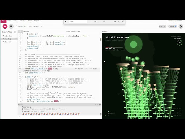For p5js tutoring/project, DM @learnwithamine. Udemy course link in description. For coupon, DM.