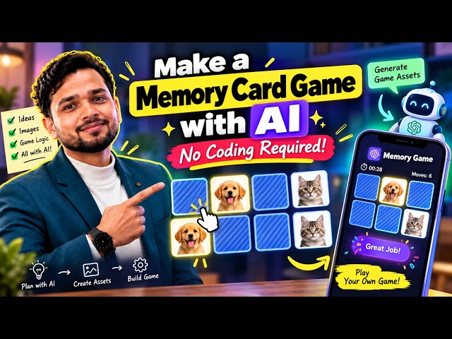 Make a Memory Card Game with AI | No Coding Required