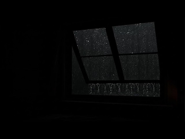 🔴Rain Sound On Window with Thunder SoundsㅣHeavy Rain for Sleep, Study and Relaxation, Meditation