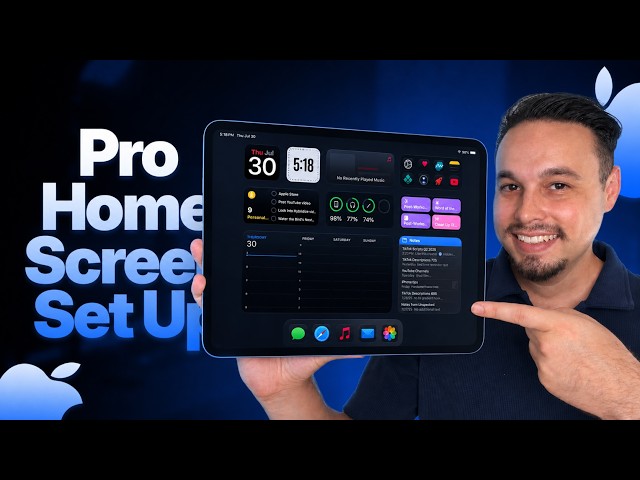 Dark Minimalist iPad Setup | custom widgets & clean layout tutorial