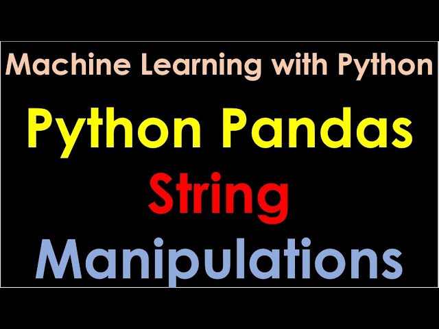 Pandas String Manipulations | String Strip using Python Pandas