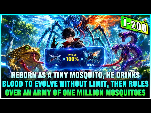 Reborn as a Weak Mosquito, Every Drop of Blood He Sucks Lets Him Evolve Infinitely at 100x Speed!