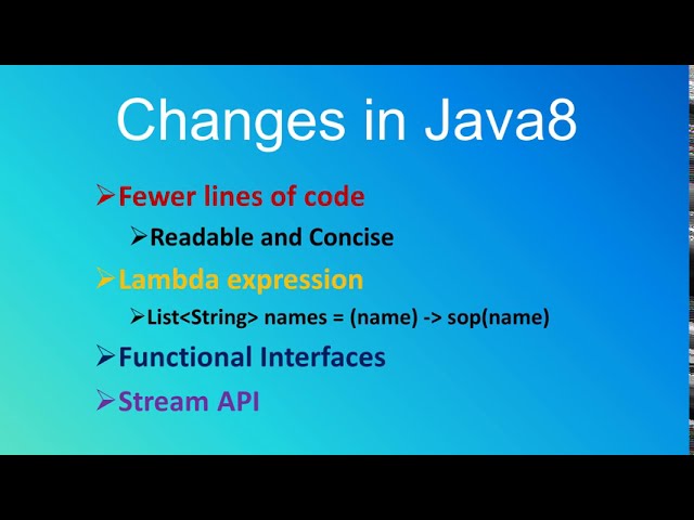 Why we need java8 | Functional Programming