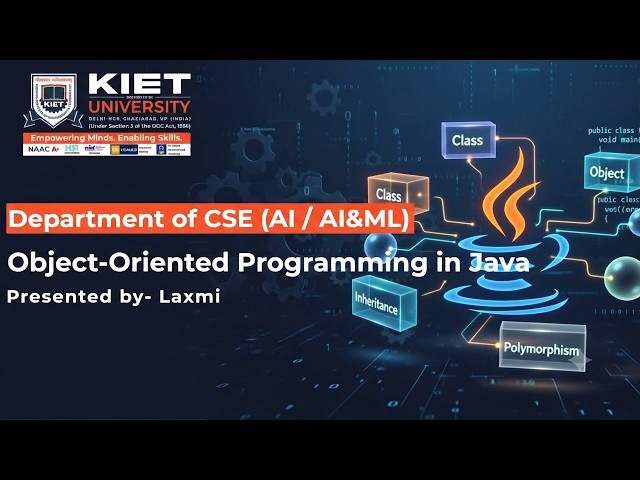 OOPs in Java | Prof. Laxmi