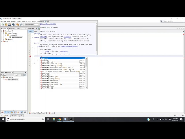 Scanner Class Java Tutorial