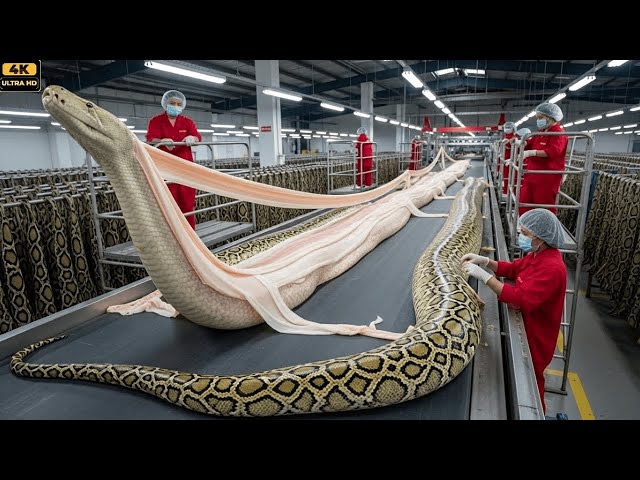 From Jungle to Runway: How Massive Pythons Are Transformed Into High-End Leather
