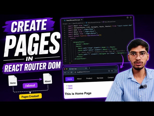 React Router DOM v7 Tutorial | MERN Stack Course in Hindi #reactjs #mernstack